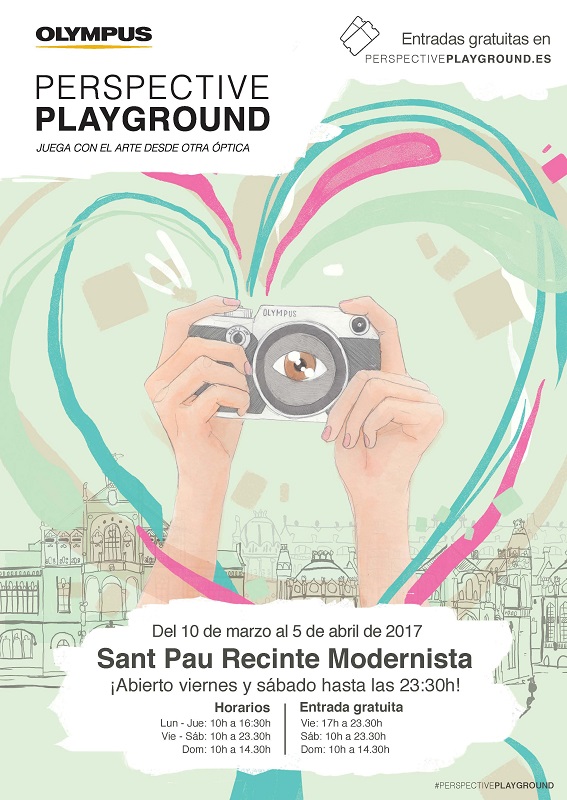 Carlos Sadness diseña el cartel de Olympus Perspective Playground Barcelona
